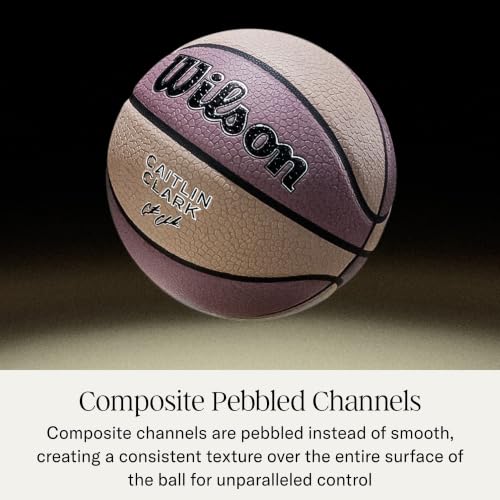 Wilson Caitlin Clark Official Size 6 Indoor/Outdoor Basketball - Sand/Light Brown