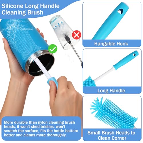 Bottle Cleaning Brush Set - 3 Pcs for Zak 12oz/15oz