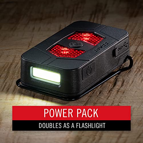 Coast ZX20B Dual Purpose Rechargeable Booster Pack, Power Bank and 200 Lumen LED Flashlight, Safety Signal for RL20R. RL20RB, RL22R, RL27R