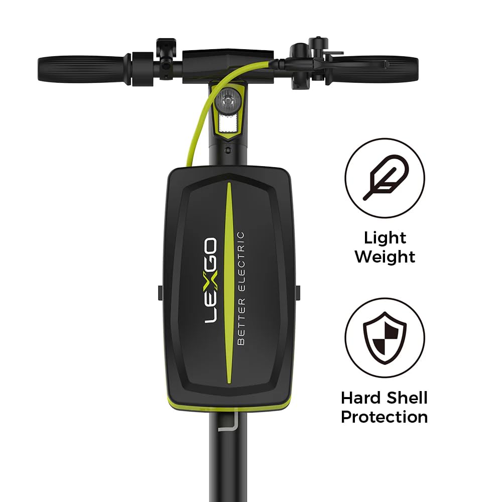 LEXGO Scooter Storage Bag 8L Universal, Foldable Waterproof Front Handlebar Bags, Large Capacity Portable Commuting Scooter Bag for Carrying Tools