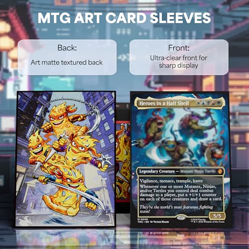 MTG Card Sleeves - Turtles Design, 100 Standard Size Pack B