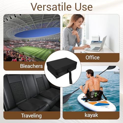 Portable Stadium Seat Cushions 2-Pack - Waterproof & Comfortable
