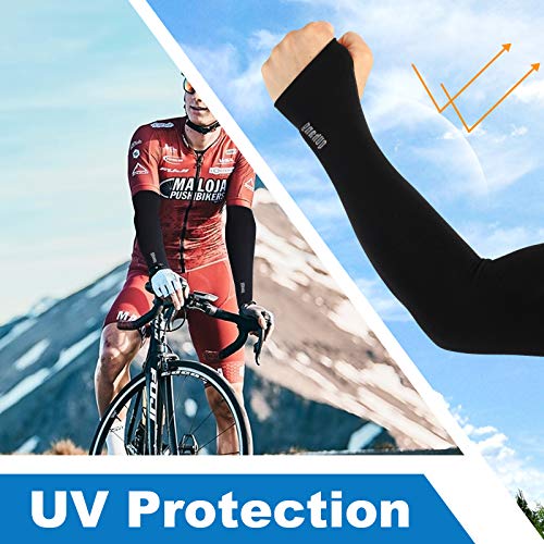 Unisex Arm Compression Sleeves with UV Sun Protection & Thumb Hole