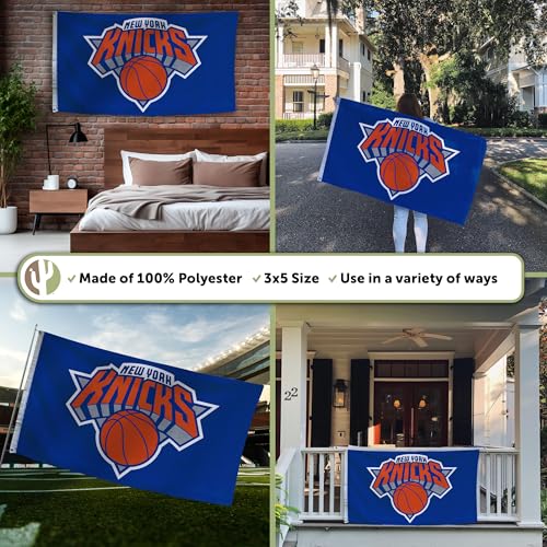 New York Knicks Flag 3x5 - Durable Blue Polyester Banner