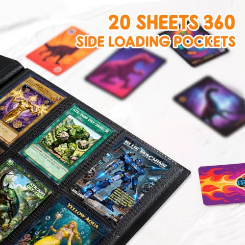 Trading Card Binder 360 Pocket Album - Black