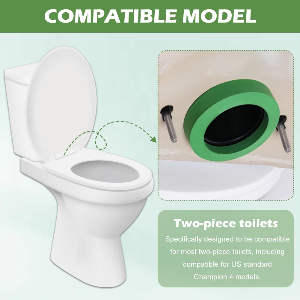 Toilet Tank to Bowl Gasket Kit for American Standards Toilet Part AS738756-0070A, 3 Inch Toilet Tank Replacement Kit, Includes Gasket, Bolts and Other Essential Parts