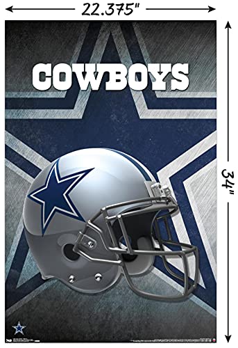 NFL Dallas Cowboys Helmet Wall Poster - 22.375" x 34" Unframed