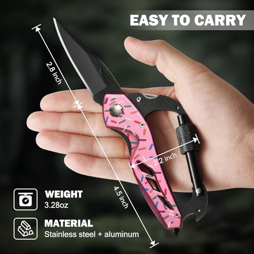 COOL PARD EDC Donut Multitool Carabiner - 6-in-1 Survival Gear for Camping & Hiking