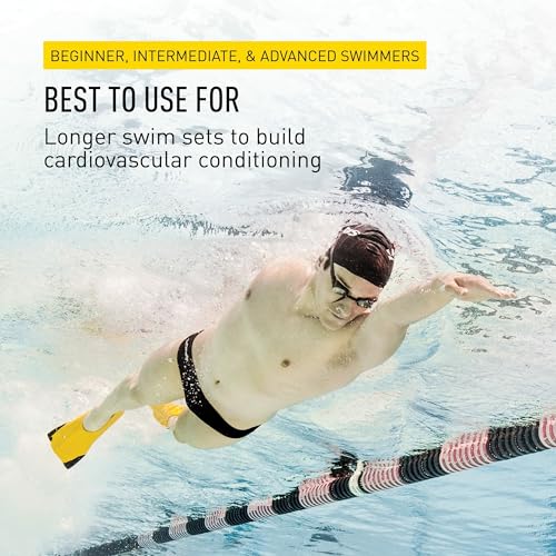 FINIS Z2 Gold Swim Fins for Men and Women, Natural Rubber, Size 8.5-10 / 9.5-11