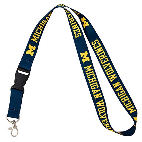 Michigan Wolverines Lanyard with Detachable Breakaway Buckle