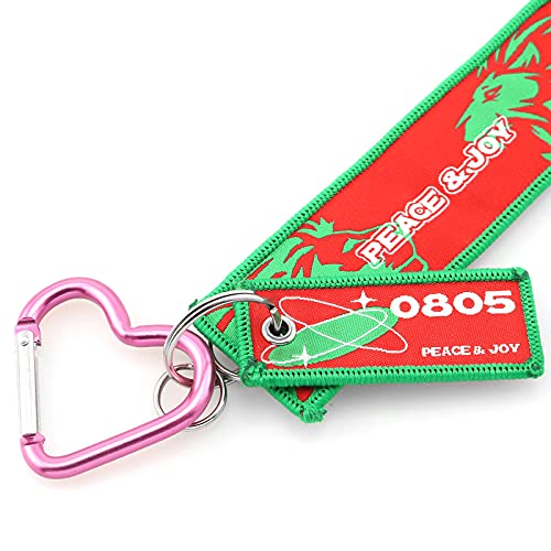 Heart-Shaped Aluminum Snap Hooks - 10PCS Rose Hermosa for Camping