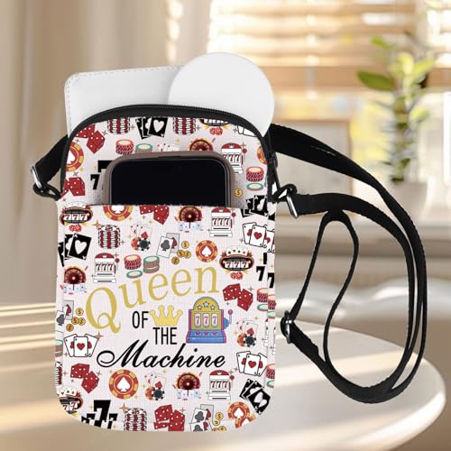 ZJXHPO Casino Cross Body Bag Gambling Lover Gift Queen Of The Machine