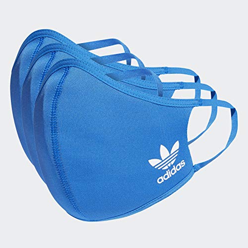Reusable Face Covers 3-Pack - Soft & Washable, Bluebird, M/L