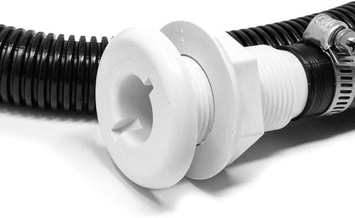 Bilge Pump Installation Kit - Premium 6 FT Kink-Free Flexible PVC Hose | Includes 2 Clamps & Thru-Hull Fitting