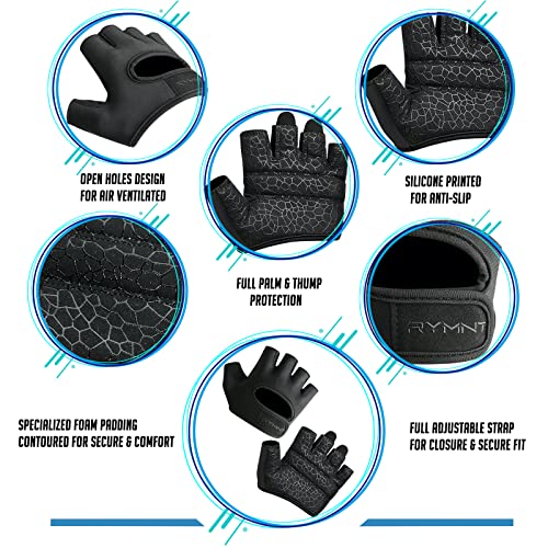 Weight Lifting Gloves for Men & Women - Black, Medium Size