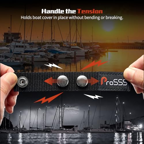 Boat Cover Snap Extender - 304 Steel, 1 Inch, 6 Piece Set