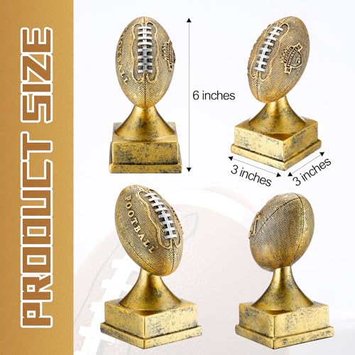 Fantasy Football Trophy Award - Gold, 6 Inches - Champion Recognition