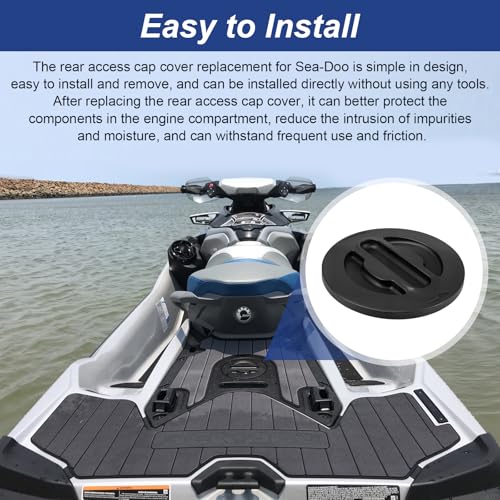 LEWEREST 2 Pack Sea-Doo Access Cap Assembly with O-Rings for GTX RXT RXP WAKE FISH PRO