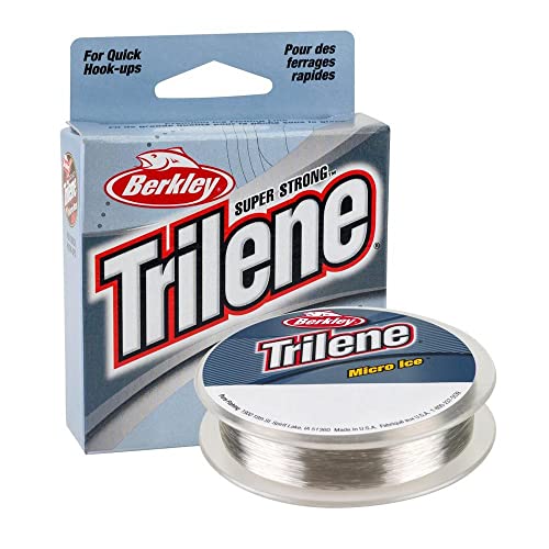Micro Ice Monofilament Fishing Line - 6lb Test, Clear Steel, 110yd