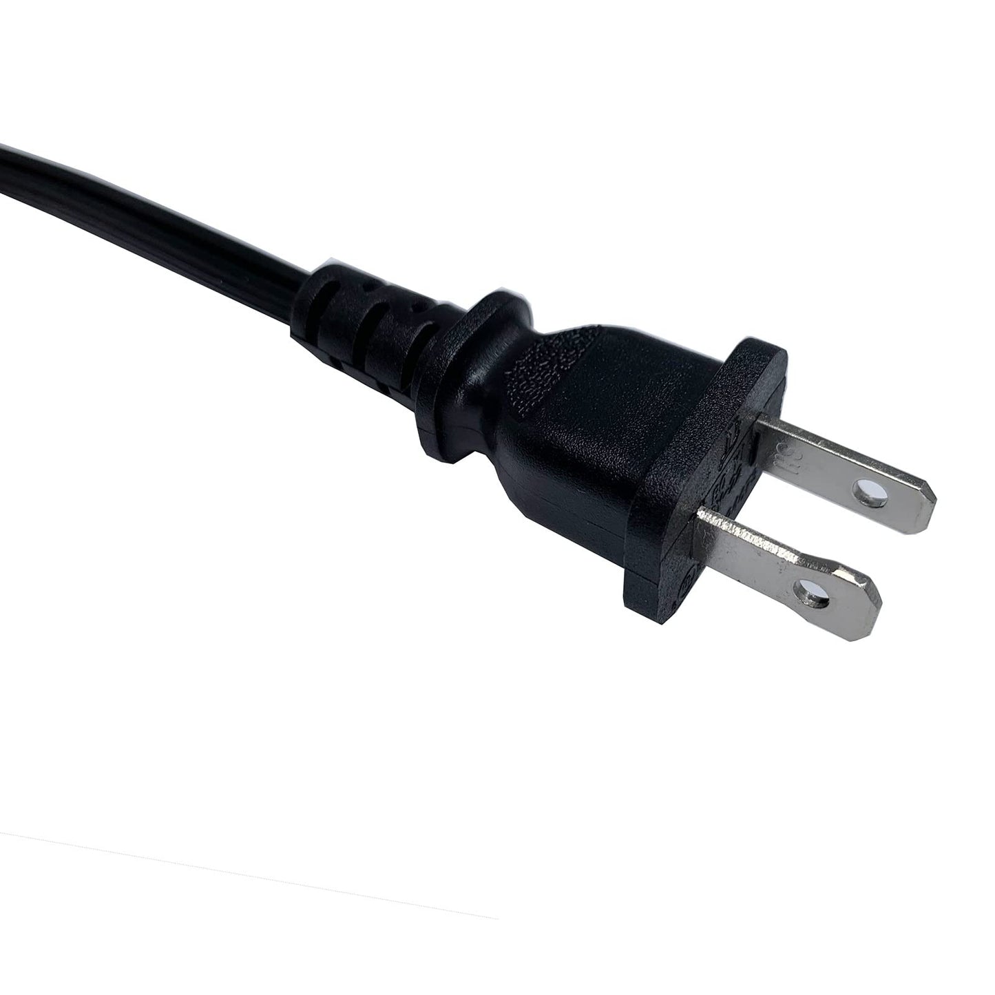 12FT Replacement Lamp Cord, 18 AWG 2 Prong Power Cord Cable with On Off Button Switch, Stripped Ends Ready for Wiring and Applicable to All Kinds of Household Lamps, Black
