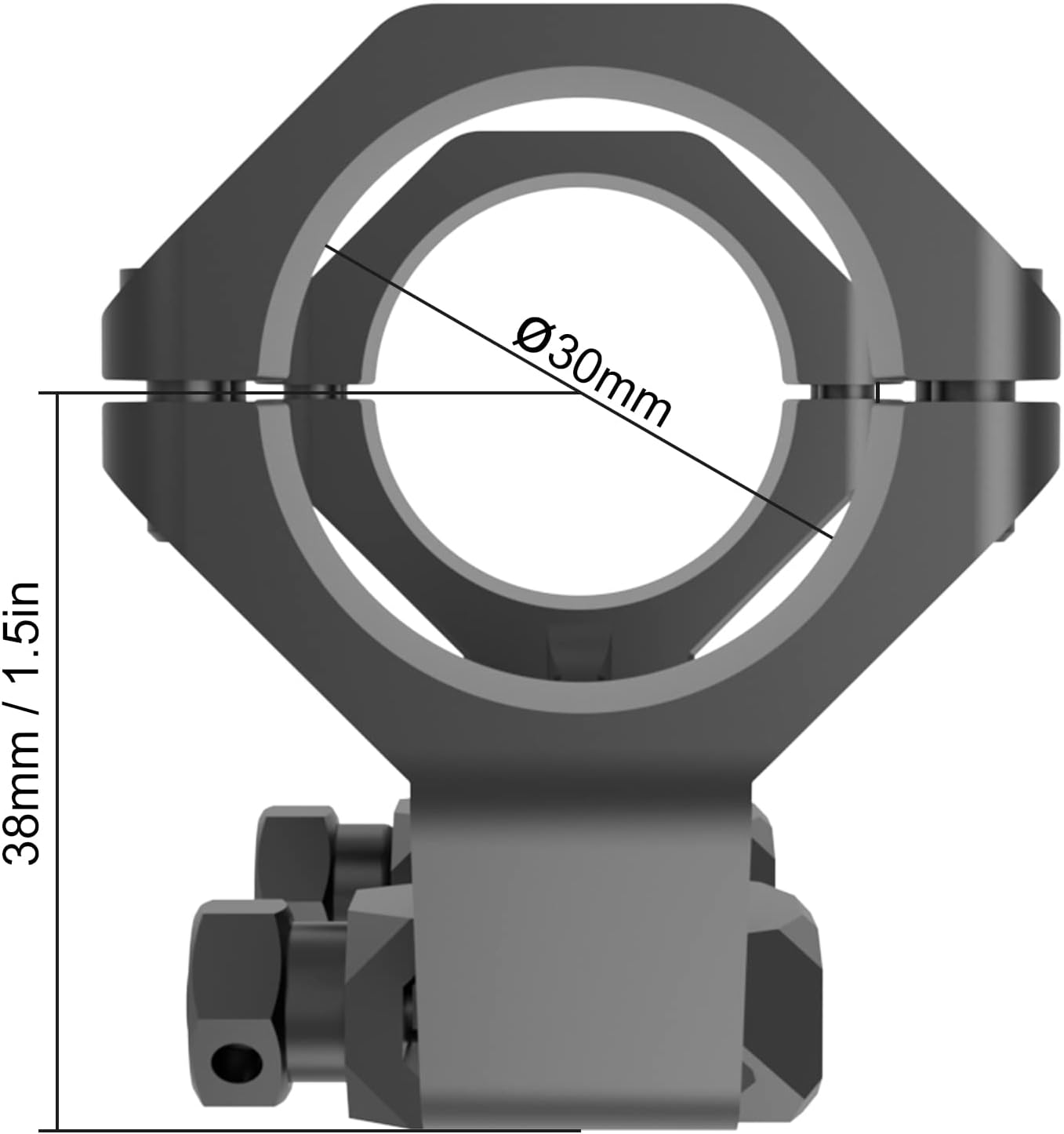 Victoptics 30mm Picatinny Scope Mount - Extended Design for Enhanced Stability and Accuracy