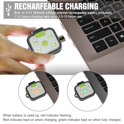 Rechargeable Clip-On LED Running Light - 2 Pack, 150 Lumen