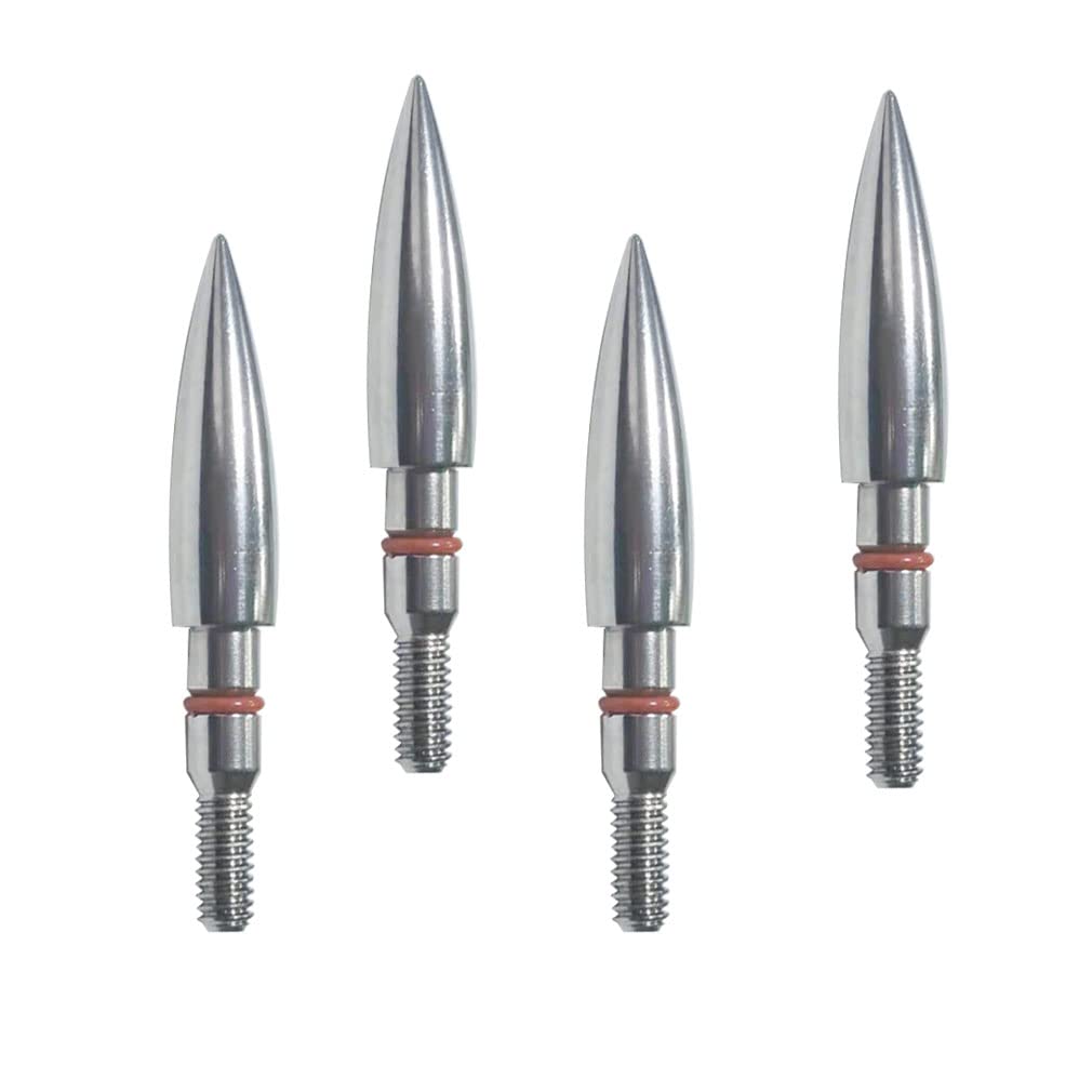 Field Points arrowheads 125 Grains Archery Field Points, 9/32" Stainless Steel Screw in Archery Field Tips and Broadheads (1 Dozen 12 PCS)
