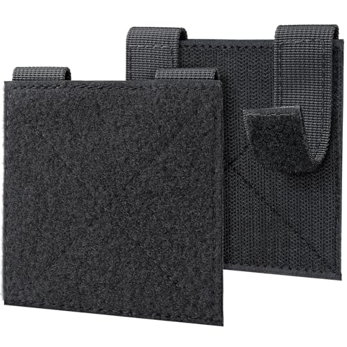 Molle Patch Panel Hook & Loop Accessories - 2 Pack Black