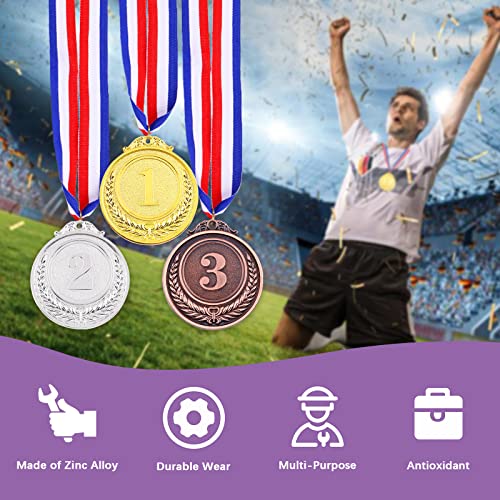 Award Medal Kit - Gold, Silver & Bronze Medals with Ribbons