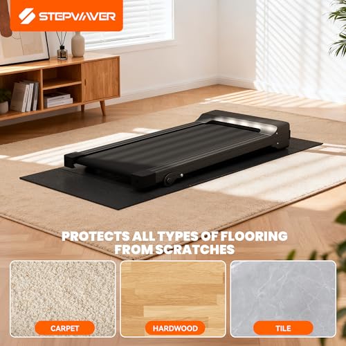 High-Density Treadmill Mat for Carpet & Hardwood Floors - Foldable, Non-Slip, Waterproof