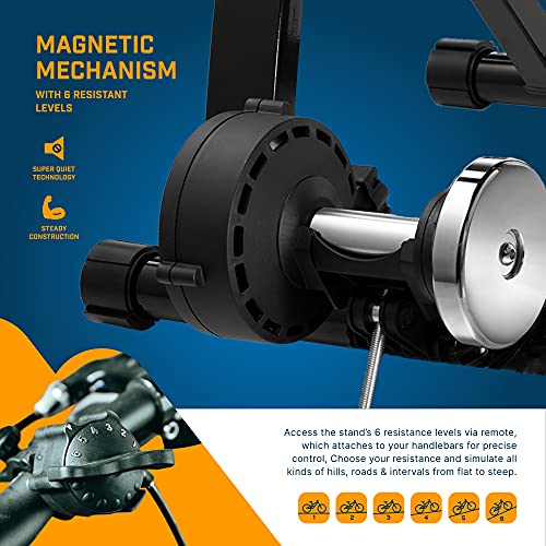 Bike Trainer Stand for Indoor Riding - Portable Magnetic Resistance
