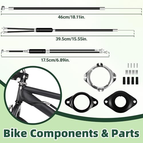 BMX Bike Gyro Brake Cable Kit with Rotors Front & Rear for 20" Bikes
