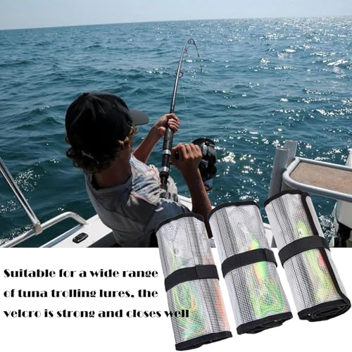 Durable Fishing Lure Wraps Set - 6 Pocket PVC Cover - Clear 1-Pack