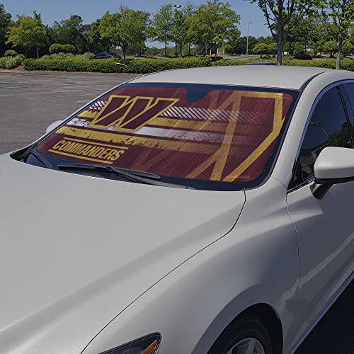 Washington Commanders Auto Shade - Front Windshield Sun Shade 59" x 29.5"