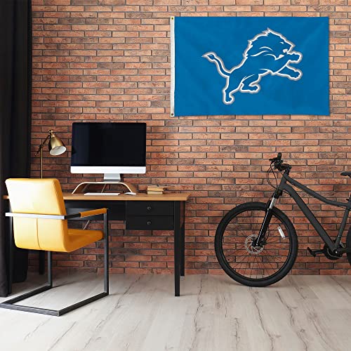 Detroit Lions 3x5 NFL Banner Flag - Officially Licensed Indoor Outdoor Decor