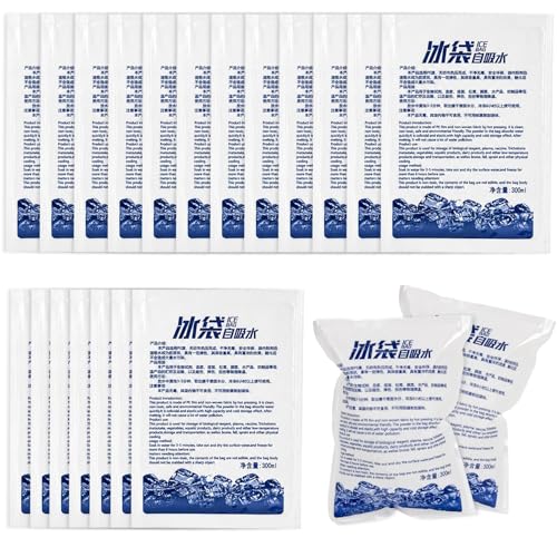 Reusable Dry Ice Packs for Shipping & Lunch Boxes - 35 Pack