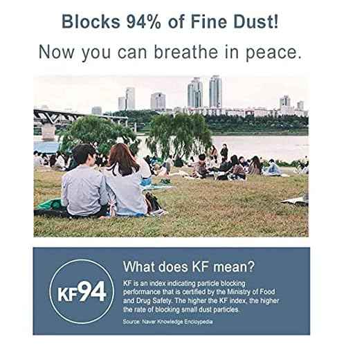 (20 Count) Good Manner KF94 Protective Face Safety Mask (White) Made in South Korea