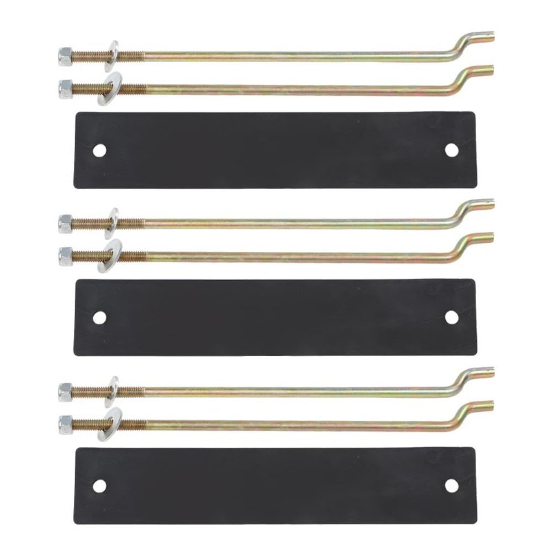 ALLGOOD Battery Hold Down Retainer Plate Rods Kit, Compatible with Club Car DS and Carryall Electric Golf Cart 1981-2013