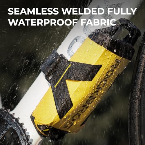 ROCKBROS Waterproof Bike Frame Bag 1L Under Top Tube for Mountain & Road Bikes