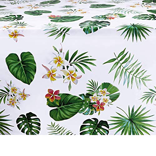 PHOGARY 6 Pack Hawaiian Luau Tablecloths 51x86in Tropical Party Decor
