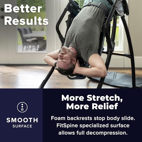 Inversion Table for Back Pain Relief - Teeter FitSpine LX9 - Black
