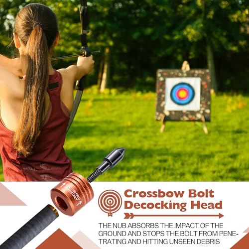 Decocking Point Crossbow Arrow Release Tip - 2 Pack, Orange