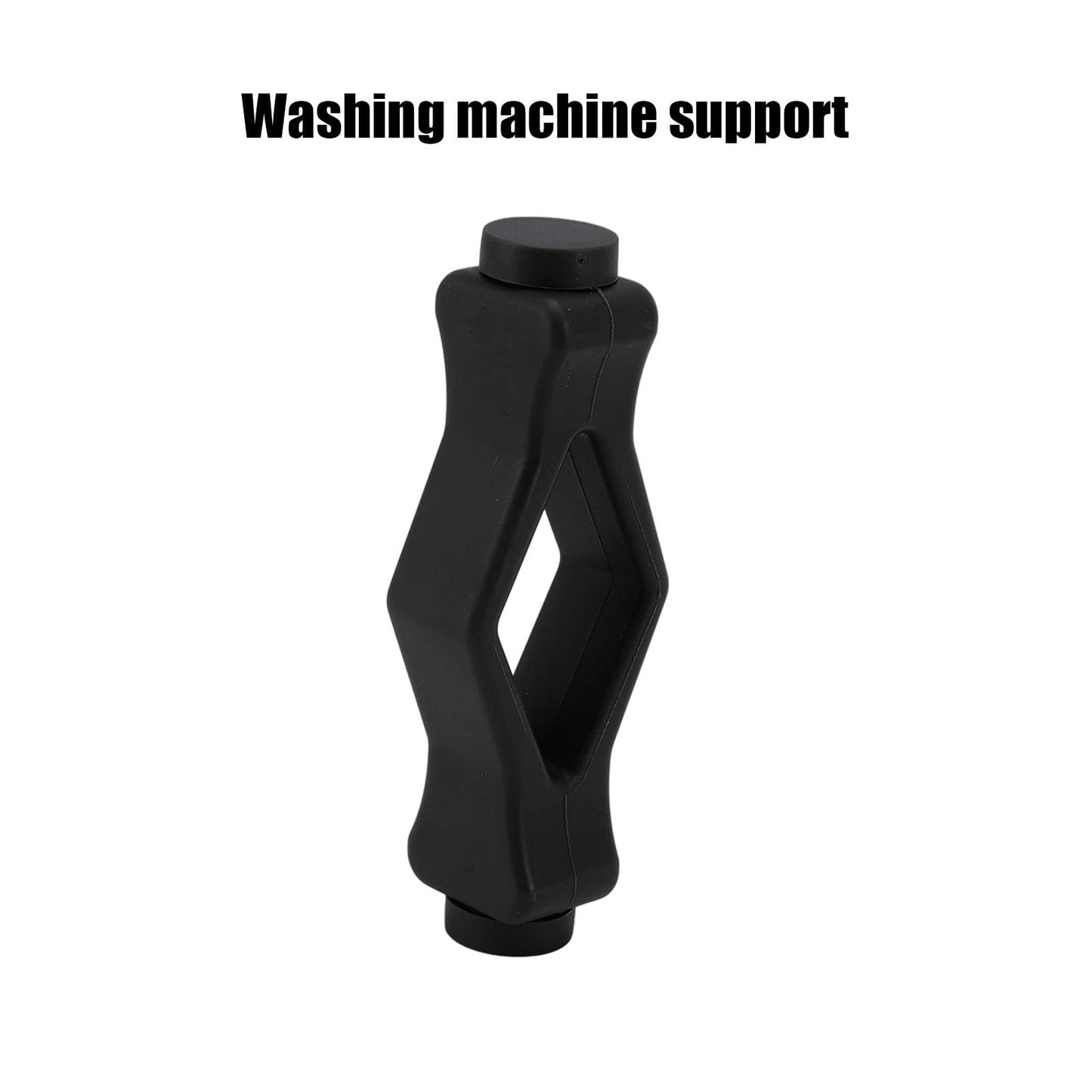 Lwuey Front Load Washer Door Prop, Washing Machine Door Prop Stopper Flexible Mouth Shape Strong Washes Doors Stoping Props Prevent Accidental Closing Keep Dry for Home with 3 Adhesive Sheets(Black)