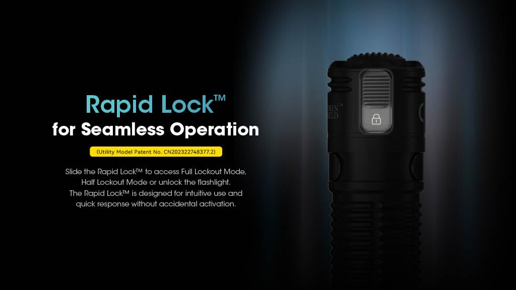 Nitecore EDC31 3500 Lumen EDC Flashlight, USB-C Rechargeable, Compact, High Lumen with Clip, Lanyyard, Sliding Lock Switch Sticker