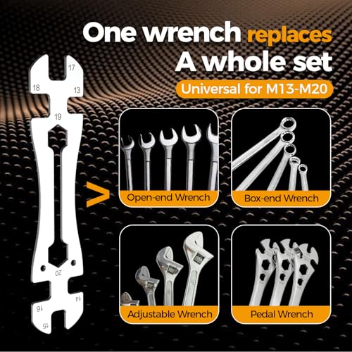 Vaasee Universal Thin Hub Cone Wrench 13-20 mm – 1 Pcs, 2.5mm Ultra-Thin