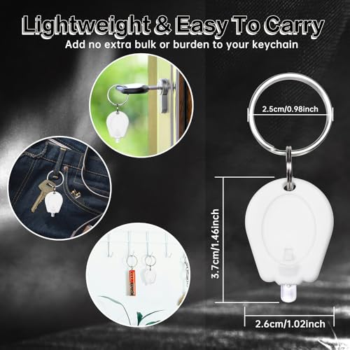 Ultra Bright 6-Color Keychain Flashlight Set - Multicolor Lights