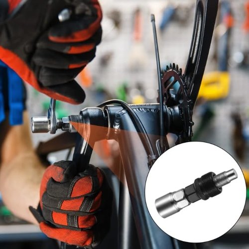 CFIKTE Bicycle Repair Tool Assortment Kit（ 4Pcs）,Bike Pedal Wrench+Bike Crank Extractor + Bike Bottom Bracket Remover + 16mm Spanner Wrench.