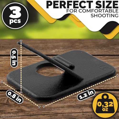 Self-Adhesive Archery Arrow Rest for Recurve & Compound Bows - 3Pcs Right Hand