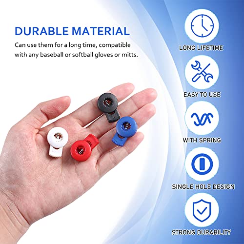 32 Pack Baseball Glove Lace Locks - Elastic Repair Set