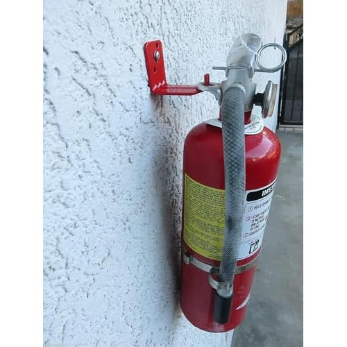 Universal Fire Extinguisher Bracket, Fire Extinguisher Mounts & Brackets up to 40 lbs, Suitable for Big and Small Fire Extinguisher Cabinet, Holder for Dry Chemical and Water Extinguishers (2 Pack)